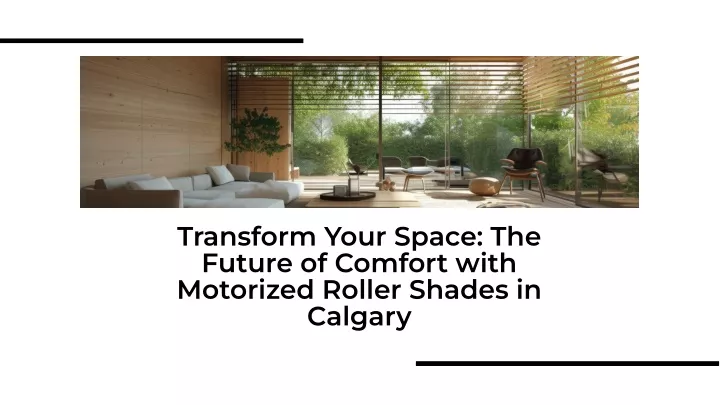 transform your space the future of comfort with