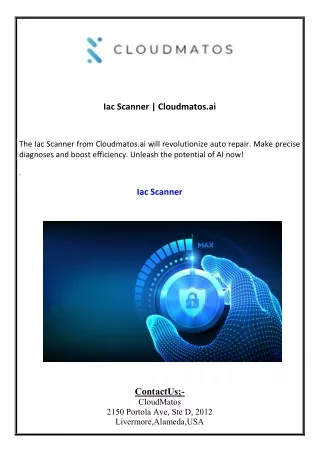 Iac Scanner Cloudmatos.ai