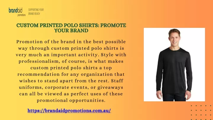 custom printed polo shirts promote your brand