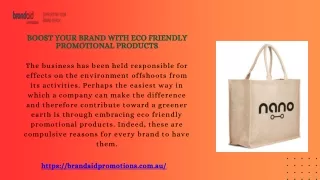 Boost Your Brand with Eco Friendly Promotional Products