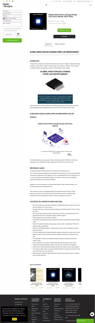 Inductorless (Charge Pump) LED Driver Market
