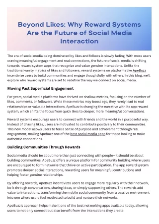 The era of social media being dominated by likes and follows is slowly fading. With more users craving meaningful engage