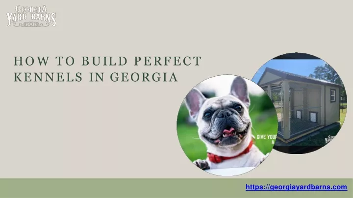 h o w t o b u i l d p e r f e c t kennels in georgia