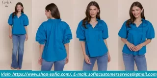 Stylish Italian Silk Tops with Layered Design and Sequin Trim- ShopSofia