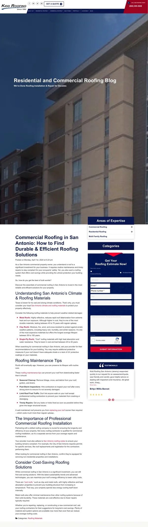 Commercial Roofing in San Antonio How to Find Durable & Efficient Roofing Solutions