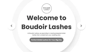 Welcome to Boudoir LashesCustom Bridal Lashes Tailored to You