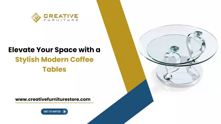 elevate your space with a stylish modern coffee