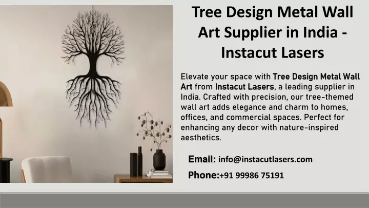 tree design metal wall art supplier in india