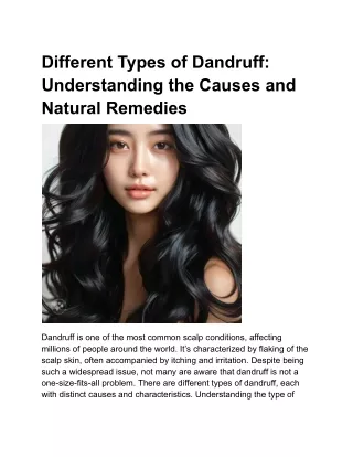 different types of dandruff understanding