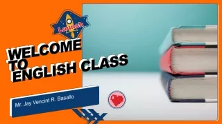 welcome to english class