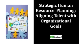 Human Resource Planning Meaning