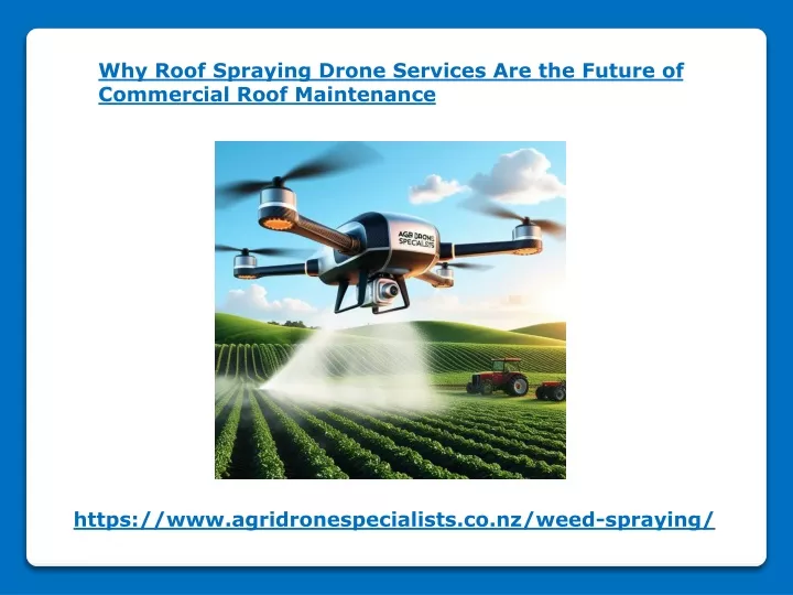 why roof spraying drone services are the future