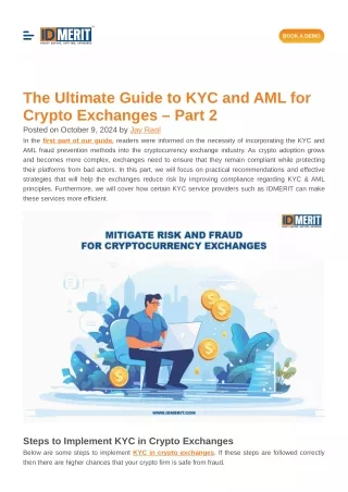 The Ultimate Guide to KYC and AML for Crypto Exchanges – Part 2