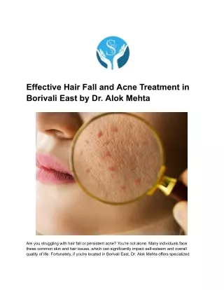 Effective Hair Fall and Acne Treatment in Borivali East
