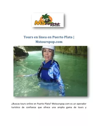 Tours en línea en Puerto Plata