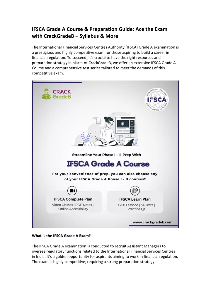 ifsca grade a course preparation guide