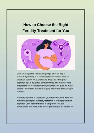 How to Pick the Right Fertility Option for Your Needs