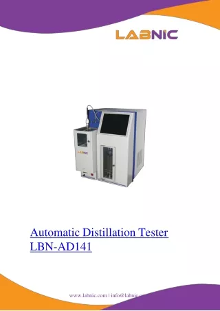 automatic distillation tester lbn ad141