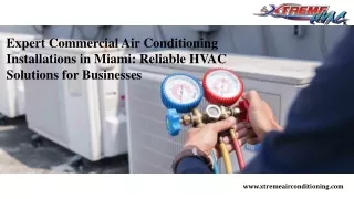 Air Conditioning Installations in Miami