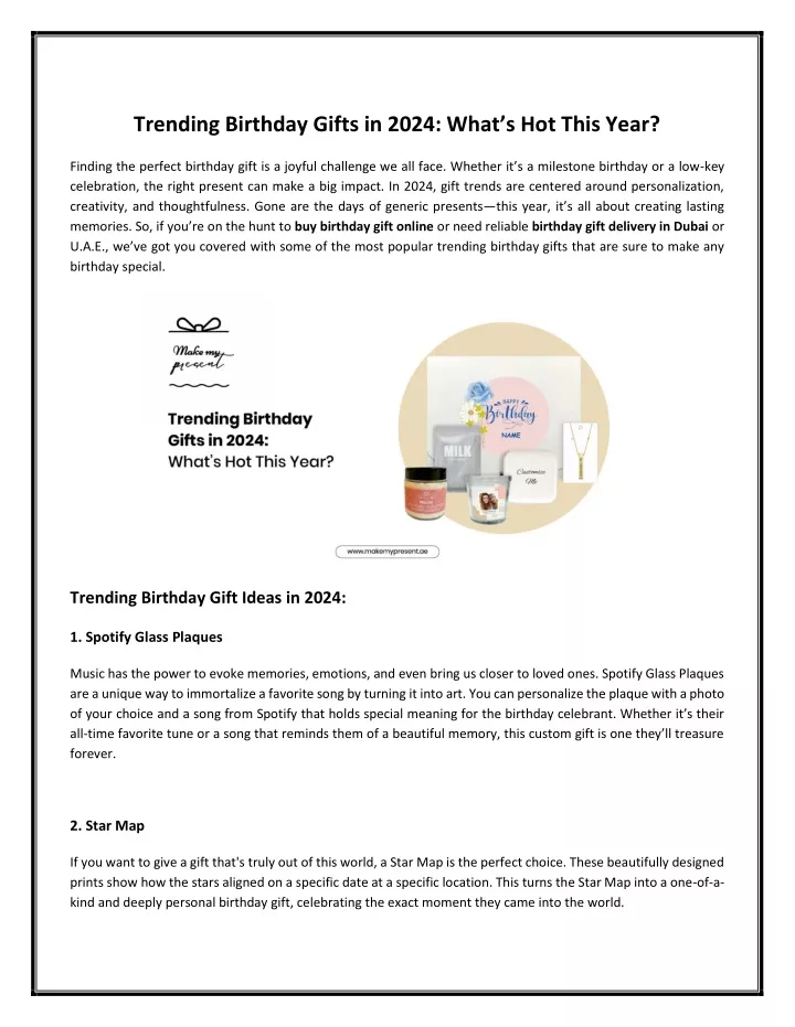 trending birthday gifts in 2024 what s hot this