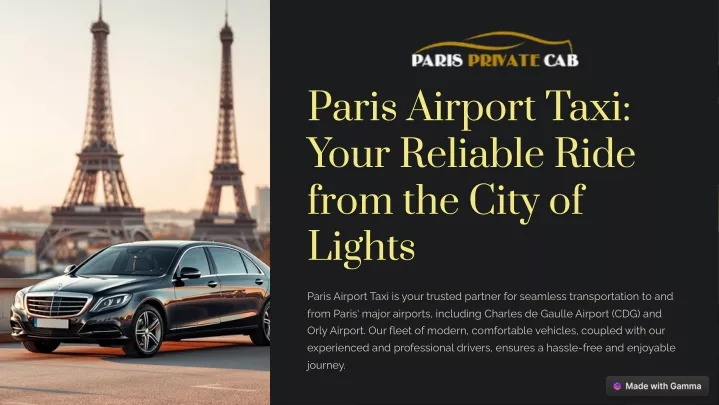 paris airport taxi your reliable ride from