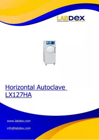 horizontal autoclave lx127ha