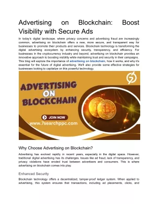 advertising visibility with secure ads