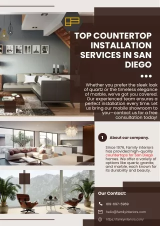 Top Countertop Installation Services in San Diego