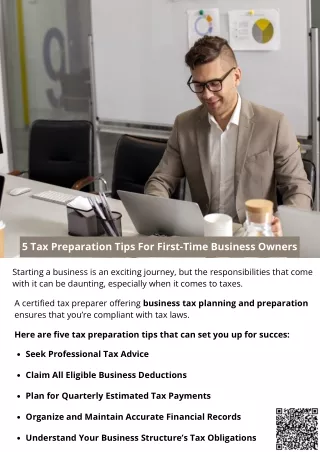 5 tax preparation tips for first time business