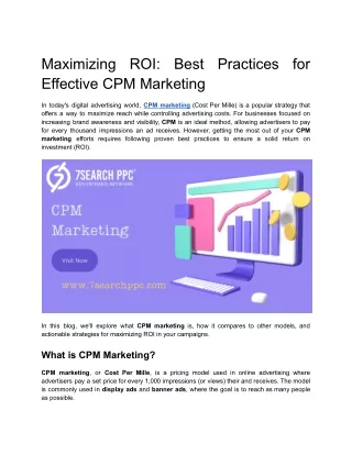 CPM Marketing