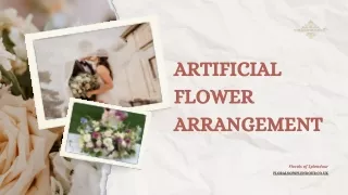 artificial flower arrangement