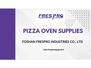 Pizza Oven Supplies - fresproequip.com