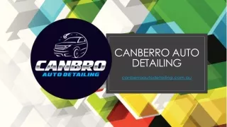 canberro auto detailing