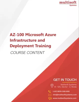 az 100 microsoft azure infrastructure