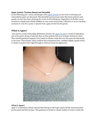 Find Your Perfect Agate Jewelry Piece – Shop Our Collection Today