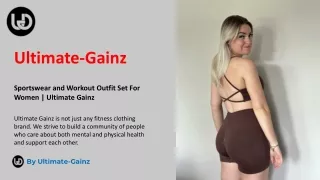 Sportswear and Workout Outfit Set For Women | Ultimate Gainz