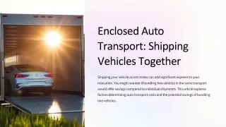 enclosed auto transport shipping vehicles together