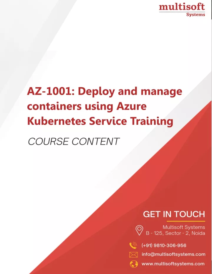 az 1001 deploy and manage containers using azure