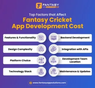 Top Factors that Affect Fantasy Cricket App Development Cost