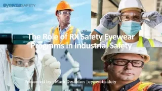 The Role of RX Safety Eyewear Programs