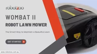 Wombat II Robot Lawn Mower – Smart, Effortless Lawn Care | Robot Zoo