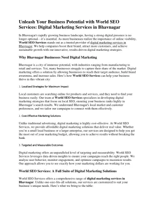 World SEO Services