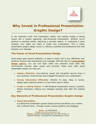Professional Presentation Graphic Design