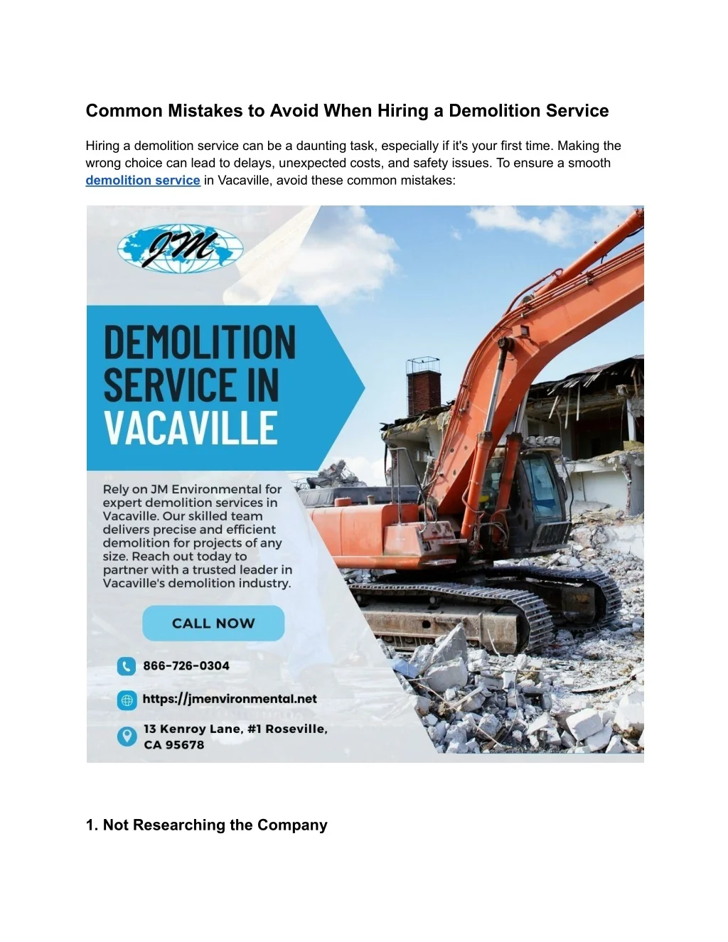 PPT - Common Mistakes to Avoid When Hiring a Demolition Service ...