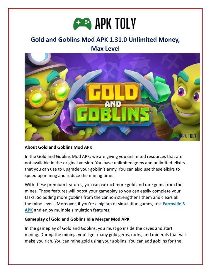 gold and goblins mod apk 1 31 0 unlimited money