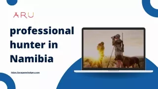 professional hunter in Namibia