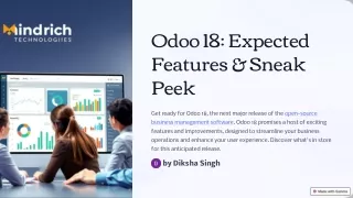 Latest Odoo 18: Expected features & Sneak peek