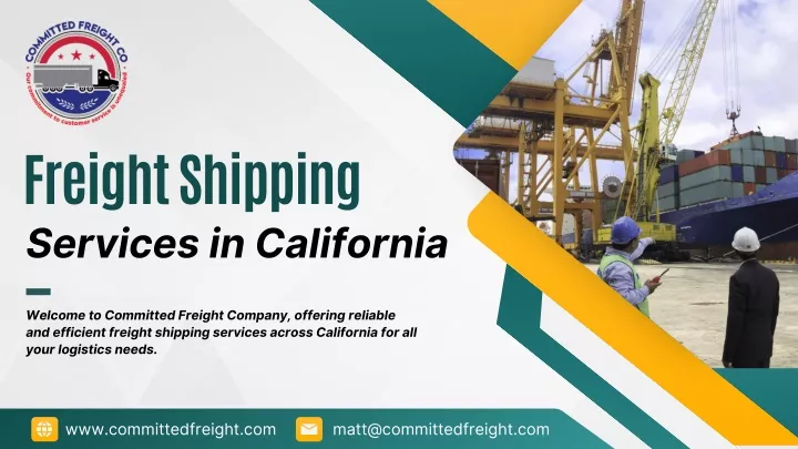 freight shipping services in california