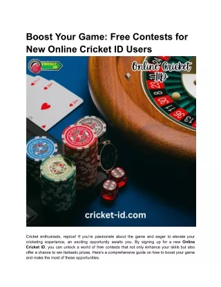 boost your game free contests for new online