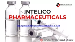 Top Injectable Pharmaceutical Companies in India